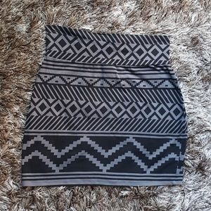 PINK Victoria's Secret Skirts - Black and grey tribal mini skirt PINK Victoria's Secret Skirts - Black and grey tribal mini skirt